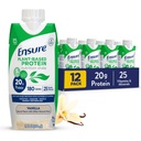 Zajistit Plant- based Vegan Protein Vanilla Nutrition Shake I gluten- Free I Dairy- Free I Soy- Free Lahve Liquid Shake I 12 Pack