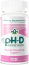 pH-D Feminin Podpora zdraví - holistická menstruační podpora - Ústní dodatek s vápníkem, hořčík, heřmánek, a Black Cohosh - 90 Počet