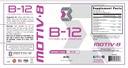 Motiv-8 Essentials Vitamin B-12 Kapky, Sublingvální, Snadno se vzít tekutý doplněk, podporuje zdraví očí, Mozková energie, Nervový systém, Kognition & Paměť (60 Servings, Malina)