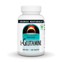 Zdroj Naturals L-glutamin, Bezplatná forma aminokyseliny, která podporuje Metabolickou energii *, 500mg - 100 tablet