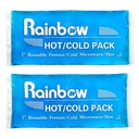 Soft Ice Packs Reuse Gel Pack 2, Hot and Cold Gel Ice Packs for Injuries, Heaches, Joint Pain Relief, Comfort Ice Pack Flexible Therapy on Neck, Ankle, Knee, Leg, Rameno, Elbow, Wrist, Nohy