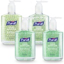 PURELL Advanced Hand Sanitizer Naturals with Plant Based Alkohol, Citrus Scent, 8 fl oz Pump Bottle (Pack of 4) - 9626-06-ECDECO