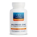 Equilife Balanced Zinek, 15 mg zinek & měďnatý co- faktor komplex doplněk s vitaminem C & vitamín B6 pro denní imunitu a wellness podporu, gluten zdarma, Vegan, non GMO, 60 Kapsle