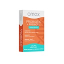 Omax Prebiotic & Probiotic 50 Miliardy CFU + Chicory Inulin, 10 srážek, Reduce Bloating, Digestion, SIBO, Leaky Gut, Vaginální pH, Acidophilus, Vegan, Dairy Free, Gluten Free, Blistr balení
