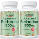 Lipozomální Berberine HCL - Berberine 1500mg Vysoká biologická dostupnost, Dodatek Berberiny pro ženy a muže (2 balení)