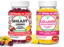 Lunakai USA Made Shilajit & Collagen Extra Strength Gummies Bundle - Energy, Hair, Skin, and Nail Support - Delicious & Non- GMO