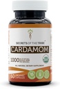 Tajemství Tribe Cardamom 60 Kapsle, Vyrobeno ze zeleninových kapslí a USDA Organic Cardamom (Elettaria cardamomum) Sušené Pod (60 Kapsle)