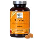 NEW NORDIC Kurkumin gumy, Cukr zdarma, 300 mg Kurkuma doplněk pro muže a ženy, podporuje normálně fungující spojky, kolena, ramena, Mango Orange, 60 Počet