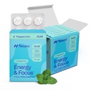 NeuroGum Energy & Focus Gum (54 Count- 6 Pack, Peppermint) 124; 40mg přírodní kofein + L- Theanine + vitamin B12 & B6 + Xylitol 124; Bezcukerné nootropní kognitivní mozek doplněk výkonu