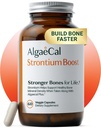 AlgaeCal - Strontium Boost, přírodní doplněk vápníku pro zvýšení hustoty kostí, Strontium Citrát 680 mg, snadno polykat pro zdraví kostí a sílu kostí, gluten- Free - 60 Veggie Caps- Vyrobeno v USA
