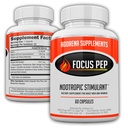 Focus Pep- Over The Counter Stimulants to Speed Up Přirozeně 124; Studie Alternativní a nejlepší energetické doplňky pro nootropní mozkové zvýšení, 60 pilulky
