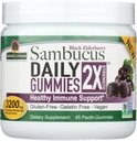 Nature 's Answer Sambucus Daily Gummies CLAS124; 2X More Elderberry 3200 mg Concentration CLAS124; Alkoholo- Free, Gluten- Free, Gelatin- Free, Vegan, Non- GMO & No Preservatives CLAS124; (45 Počet balení po 1)