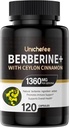 Berberine - 1000- 1500 mg denně - Berberine HCL dodatek pro metabolickou podporu - gluten- zdarma a veganské doplňky pro muže a ženy 16