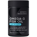 Sportovní výzkum Omega-3 Fish Oil, Triple Strength, 180 Softgels