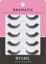 Ryshi False Eyelass s 5 páry, Dramatický vzhled s Self- lepidlo a opakovaně použitelné Lash Set, Vylepšení přírodní krásy pro extra objem