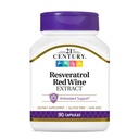 21. Století Resveratrol Red Wine Extract Capsules, 90Count
