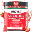 140 Hrabě Creatin Monohydrát Gummie, 5000mg Creatine Monohydrát Ne Cukr Gummies pro ženy a muže s L- Taurin, Vitamin B12 pro svalovou sílu, Muscle Recovery, Glute Builder, Energy Boost