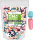 XPRS Nutra Velikost 00 Prázdné kapsle - 1000 hrabě Prázdné Veganské kapsle - Vegetariánské Prázdné pilulky - DIY Zeleninové kapsle Fill- Veggie Pill Caps (Multi Color)