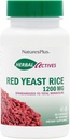 NaturesPlus Herbal Agents Red Yeast Rice 1200 mg - 60 Kapsle - Non- GMO, Vegan, Gluten Free - 30 Služeb