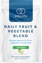 Equilife Daily Fruit & Zeleninové směsi, Superfood Antioxidant dodatek, Crisp Apple Flavor s vitamínem C, Fiber, a 9 esenciální aminokyseliny, podporuje energii, nízký cukr, Vegan, 30 Služeb