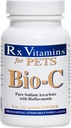Rx Vitamíny Bio-C - Vitamin C pro psy a kočky - s citrónovými bioflavonoidy pro alergickou pomoc - Imunitní podpůrný dodatek - Podporuje zdravý plášť a kůži - Společný dodatek - 4 oz