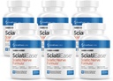 SciatiEase Sciatic Nerve Support Health Supplement - Nerve Support Formule s AlphaPalm, Pea, vitamin B Complex, alfa kyselina lipoová 300mg - 6 lahví