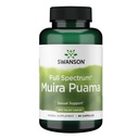 Swanson Muira Puama Root Sexuální zdraví mužnost Podpora mužských žen doplněk 400 mg 90 Kapsle