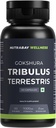 Wellness Tribulus Terrestries (Gokshura) - Přírodní podpora pro energii, výkon & Stamina a růst svalů - 1000mg, 60 Veg Kapsle