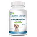 Vitamin K pro psy - K1 & K2 (MK4 + MK7) + Vitamin D3 pro zdraví kostí, Podpora srdce a absorpce vápníku - Pokročilá formule pro silné spojky, svalová a imunitní podpora - 120 tablet