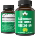 Nikotinamid Riboside NR dodatek. NMN Alternativní NAD dodatek + Niacinamid pro NAD + úrovně, jak jsme věku. Třetí strana testována, Non- GMO, gluten zdarma, Vegan NR vitamíny doplňky pro ženy a muže