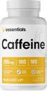 Bucked Up Caffeine 200mg Per Serving, Essentials (180 Servings, 180 Kapsle)