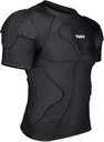 TUOY Men 's Polded Compression Shirt Protection Shirt Rib Chest Protector for Football Paintball Baseball