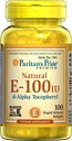 Puritan 's Pride Vitamin E- 100 iu 100% přírodní 100 Softgels