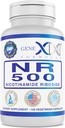 Genex Applicas NR Nikotinamid Riboside 500mg / Serving (120 Kapsle) NAD + Prekurzor pro zdravé stárnutí - GMP- Certified, Non- GMO, Gluten- Free, Vegetarian (1 balení)