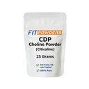Citicoline Powder, CDP Choline Powder Pure with Scoop, Non- GMO, Kognitivní doplněk pro paměť a učení (25 gramů)