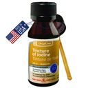 De La Cruz 2% jód první pomoc antiseptik, Made in USA 1 FL OZ (1 lahvička)