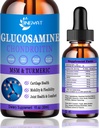 Glucosamine Chondroitin Liquid Drops 2000mg, Lipozomal Glucosamine Chondroitin MSM, Chondroitin & Glucosamin Nutritional Supplementary w / Turmeric Extract, Hyaluronic Acid, Quercetin & Bromelain