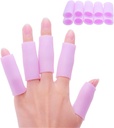 Povihome 10 Pack Finger Sleeve Protector Silicone Thumb Protector for Artritis Basketbal Mallet Finger Trigger Finger Corn Blister
