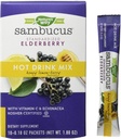 Nature 's Way Nature' s Way Sambucus Soothing Elderberry Hot Drink Mix, with Vitamin C & Echinacea, 10 Count, Honey Lemon-Berry Ochucené, 10 Count (Pack of 12)