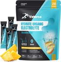 Hydratační Electrolyte Powder, Electrolyte Drink, Hydration Supplement Drink Mix, Hydration Packets with Vitamin & Mineral, Keto Friendly, Vegan, Non- GMO, No Sugar, Ananasový Flavor (20 Sticks)