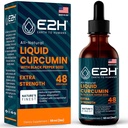E2H Liquid Turmeric Curcumin for Better Absortion - Natural Joint Support - Turmeric Root Extract with Black Pepper Seed - Boost your Health - Vegan - Non- GMO - 2 Fl Oz