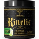Ambrosia Kinetic Organic Preworking, Houba Enhanced Natural Pre Workout Dodatek, Nootropní Superfood Powder for Energy (Tropical Lime)