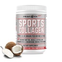 Sports Collagen Electrolytes Powder, 12.42 oz - Grass Fed Bovine & Wild Fish Hydrolyzed Type I, II, III Multi Collagen Peptides for Electrolyte Drinks, Neochucený proteinový prášek s BCAA, hořčík
