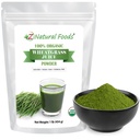 Z Natural Foods Organic Wheat Juice Powder - Superfood for Health Aging & Digestion - Non- GMO, Vegan, Kosher - Ideální pro šťavnatosti, jogurty a smoothies - Wheatgrass Juice Powder Bliss, 1 LB