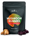 KIKI Zelené houbové gumy s Lví hřívou a 9 Adaptogen Superfoods Blend - Chaga, Red Reishi, Cordyceps, Shiitake, Black Fungus Côte 124; 60 Počet, 10: 1 Extract