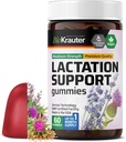 BIO KRAUTER Podpora laktace Žvýkačky - 60 Žvýkačky - Přírodní laktační dodatek - Kozy Rue, Fenugreek, Mléko Thistle Extrakty - Vegan Kojení doplňky