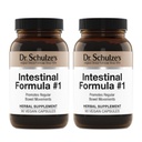 Dr. Schulze 's Intestinal Formule # 1 - Bowel Movement Supplementary for Colon Health Support - Bloating & Concurrency Aid - Intestinal Cleanse - All- Natural - Plant- Based - Vegan - 90 Počet (2 balení)