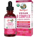 MaryRuth Organics vitamin B Komplex vitaminu 124; B vitaminy Komplex vitaminu 124; Biotin vitaminu 124; Vitamin B12 vitaminu 124; Folát 124; doplněk metabolické podpory vitamin 124; Vegan vitamin 124; USDA Organic Agregation 124; Non- GMO Agregation 124; gluten Free Agregation 124; 2 Měsíční dodávky