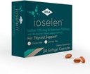 Ioselen - doplněk podpory štítné žlázy - 100 mcg Selenium, 100 mcg jód, 5mg BioPerine - 30 Soft- Gel Caps pro zvýšení biologické dostupnosti a absorpce - gluten- Free, Lactose-Free, Sugar- Free, Non- GMO