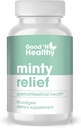 Dobrý 'N Zdravá Minty Relief Peppermint Oil Softgels, dodatek pro přírodní stravitelný komfort, 3 Měsíční dodávky